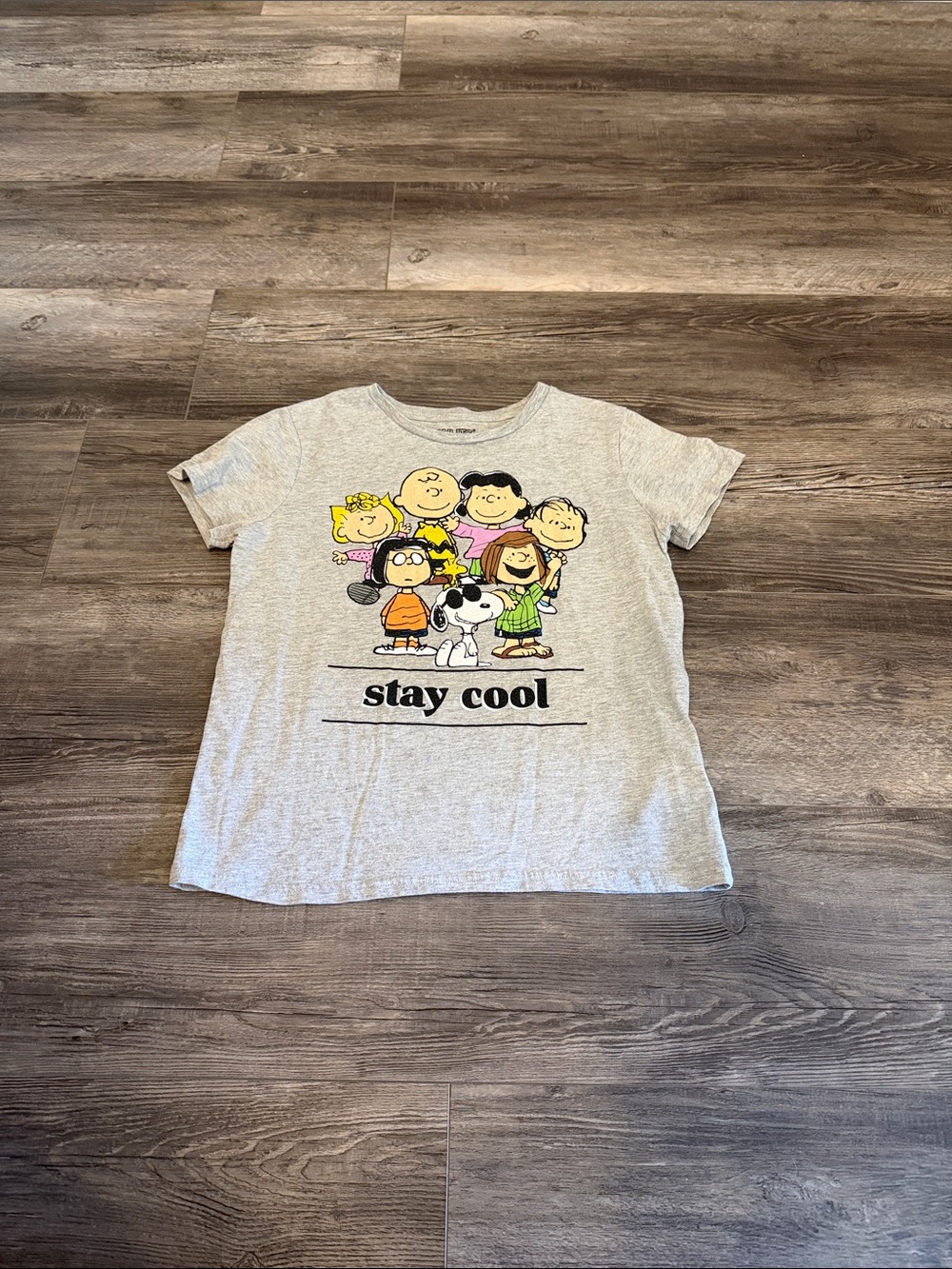 Peanuts Stay Cool Graphic Tee Snoopy Stay Cool Tee Size Large